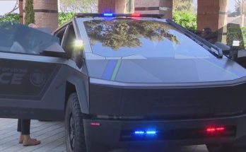 What's believed to be the first police Tesla Cybertruck in the U.S. has made its way to Irvine.